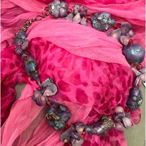 Gorgeous purple gemstone necklace